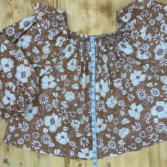 Free People Miss Daisy Floral Ruffle Top Sz M - Picture 14 of 14